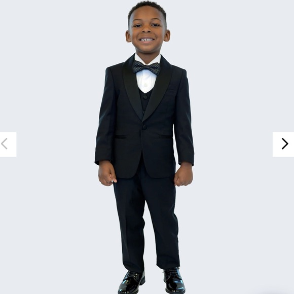 Stacy Adams Boys Black Stretch Tuxedo size 4 and size 6